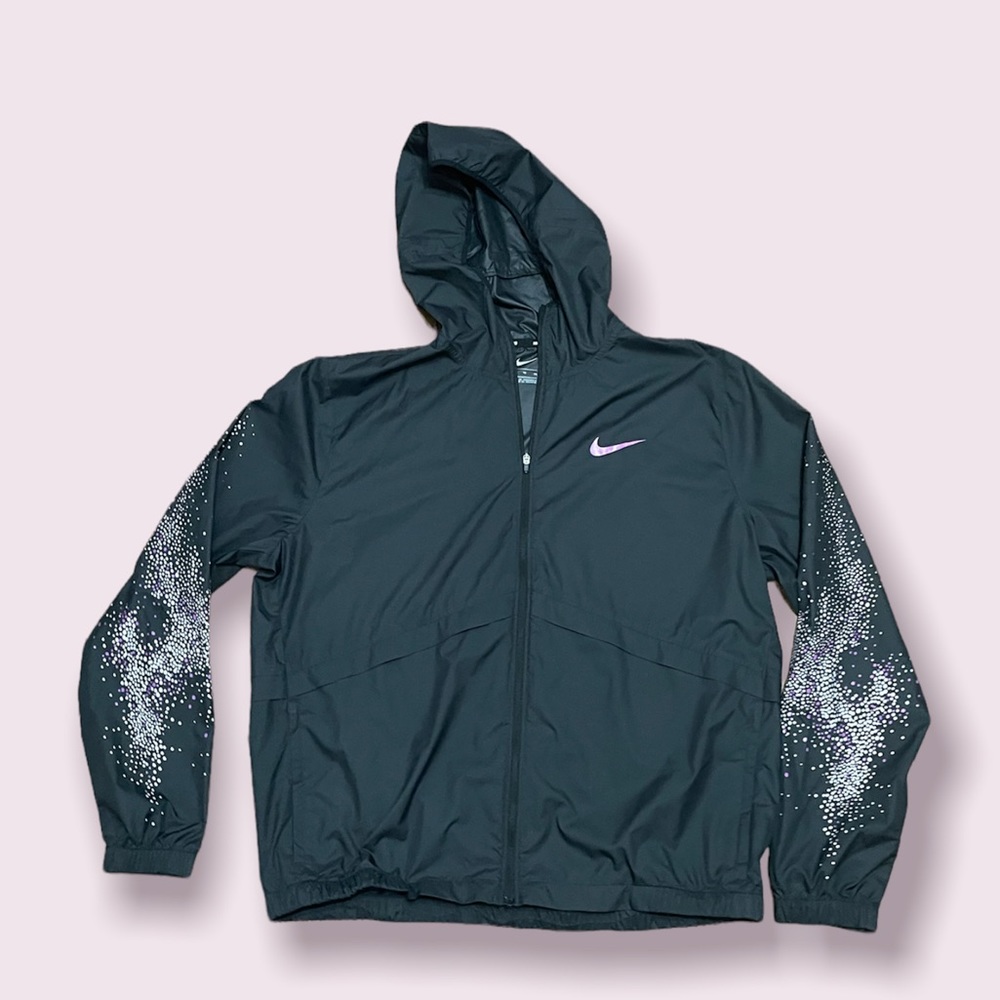 Nike Windbreaker Women’s XL Purple/White/Black - Picture 1 of 3